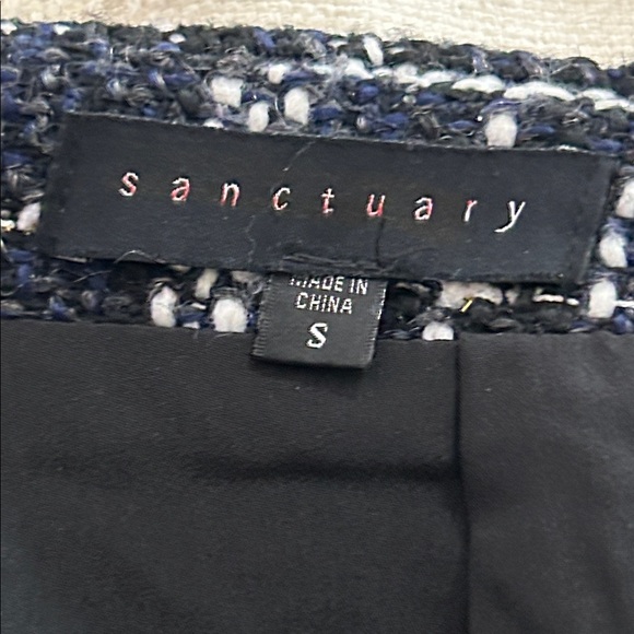 Sanctuary Black and White Checkered Mini Skirt - Picture 5 of 10